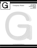 G Monogram Letterhead letterhead template