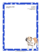 Dog Letterhead Bulldog
