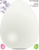 Easter Letterhead with Big Easter Egg
