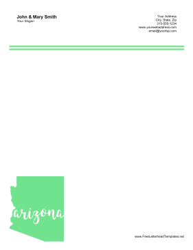 Arizona Letterhead Letterhead Template