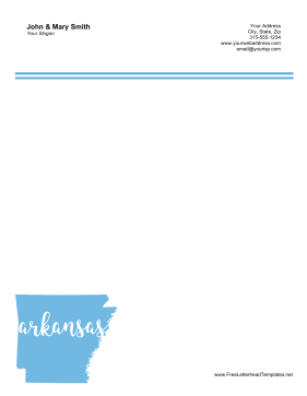 Arkansas Letterhead Letterhead Template