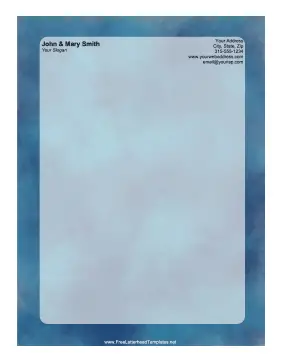 Blue Smoke Letterhead Letterhead Template