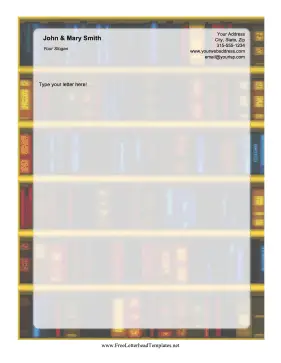 Bookshelves Letterhead Letterhead Template