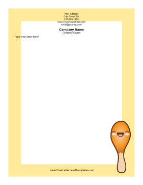 Chicken Drumstick Letterhead Letterhead Template