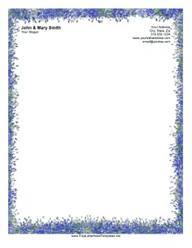 Colorful Smudge Letterhead Letterhead Template