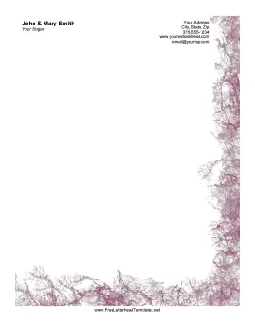 Crackle Border Letterhead Letterhead Template