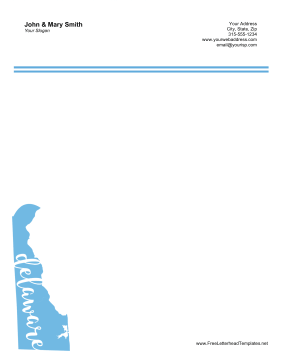 Delaware Letterhead Letterhead Template