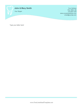 Dentist Letterhead Template