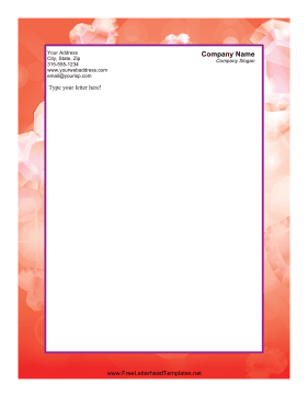 Diamond Hearts Valentines Letterhead Letterhead Template