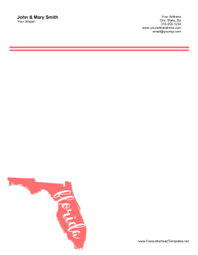 Florida Letterhead Letterhead Template