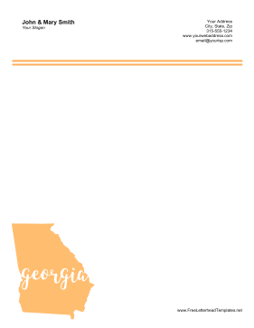 Georgia Letterhead Letterhead Template