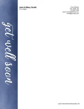 Get Well Soon Letterhead Letterhead Template