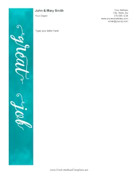 Great Job Letterhead Letterhead Template