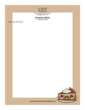 Happy Pie Letterhead Letterhead Template