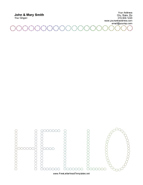 Hello Letterhead Letterhead Template