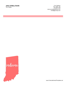 Indiana Letterhead Letterhead Template