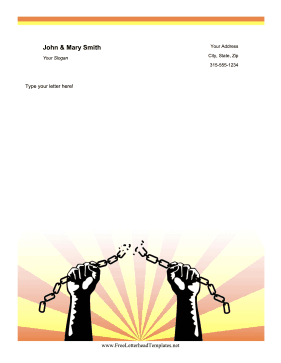 Juneteenth Letterhead Letterhead Template