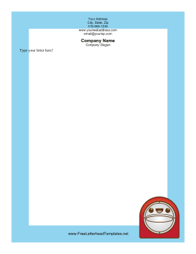 Kitchen Timer Letterhead Letterhead Template