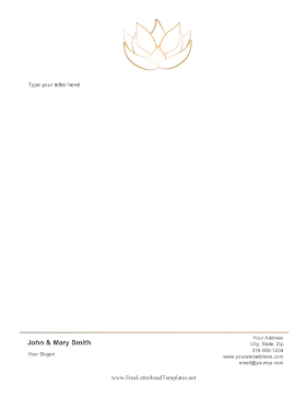 Lotus Letterhead Letterhead Template