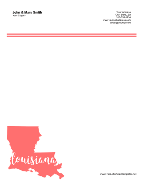 Louisiana Letterhead Letterhead Template