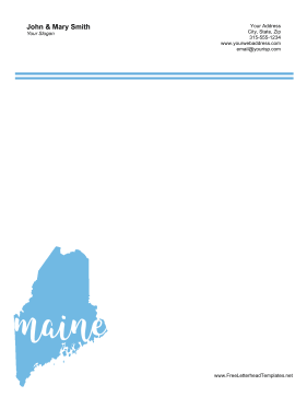 Maine Letterhead Letterhead Template
