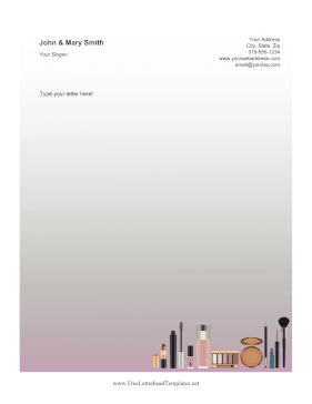 Makeup Letterhead Template