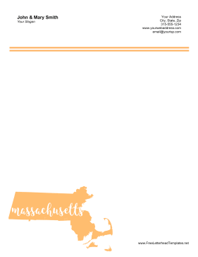 Massachusetts Letterhead Letterhead Template