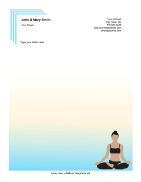 Meditation Letterhead Letterhead Template