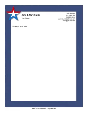 Military Letterhead Letterhead Template