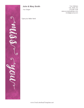 Miss You Letterhead Letterhead Template