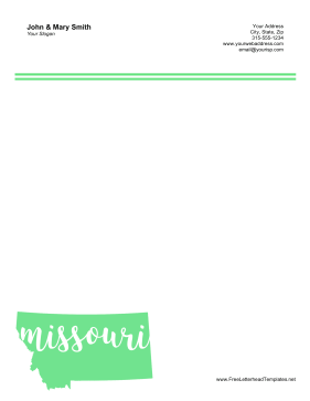 Missouri Letterhead Letterhead Template