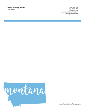 Montana Letterhead Letterhead Template