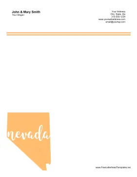 Nevada Letterhead Letterhead Template