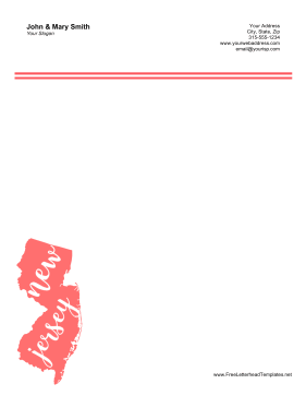 New Jersey Letterhead Letterhead Template