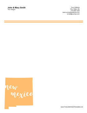 New Mexico Letterhead Letterhead Template