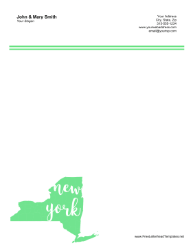 New York Letterhead Letterhead Template