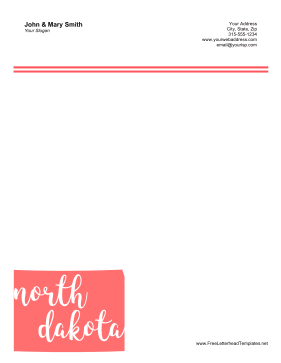 North Dakota Letterhead Letterhead Template