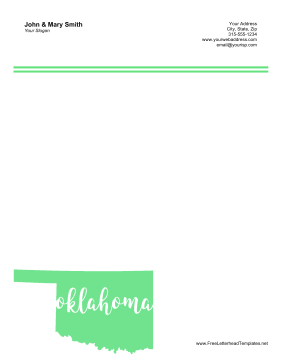 Oklahoma Letterhead Letterhead Template