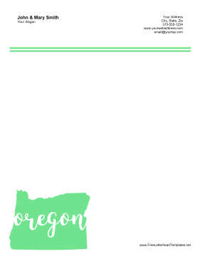 Oregon Letterhead Letterhead Template