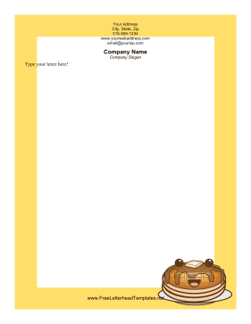 Pancakes Letterhead Letterhead Template