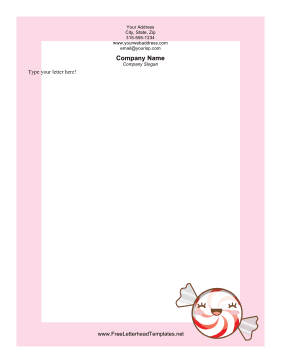 Peppermint Candy Letterhead Letterhead Template