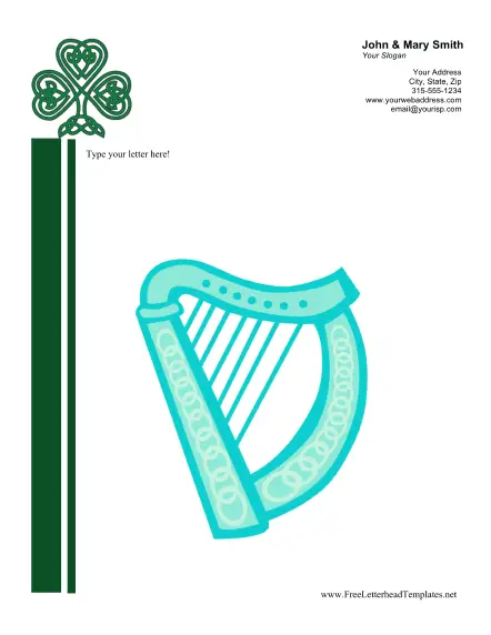 Celtic Personal Letterhead Letterhead Template