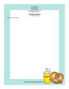 Pretzel Letterhead Letterhead Template