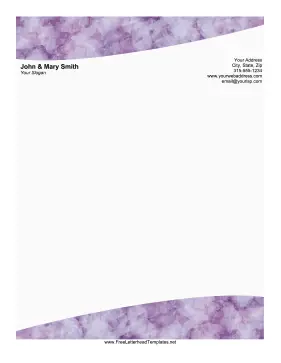 Purple Quartz Letterhead Letterhead Template