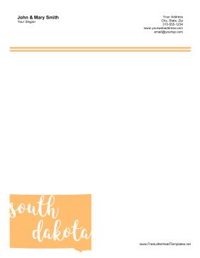 South Dakota Letterhead Letterhead Template