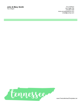 Tennessee Letterhead Letterhead Template