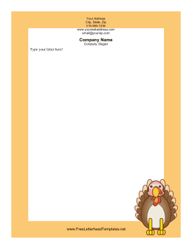 Turkey Letterhead Letterhead Template