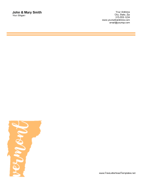 Vermont Letterhead Letterhead Template