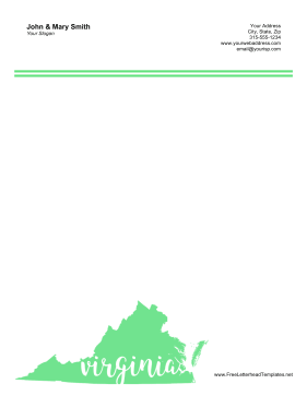 Virginia Letterhead Letterhead Template