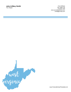 West Virginia Letterhead Letterhead Template